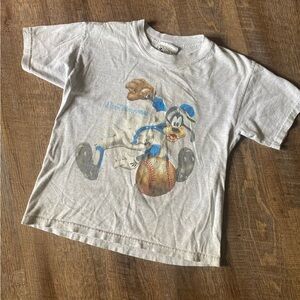 Walt Disney World Kids Goofy Baseball Graphic Double Side Tee 10/12 Vintage